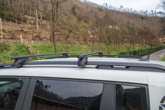 Menabo Aluminum Car Roof Bars Sherman XL Black 135 cm Black Color BMW X3 E83 5 Doors 2004>2010 Raised Rails Parallel Bars Set 2 Pieces 12290/mb Mp.12290/mb-21