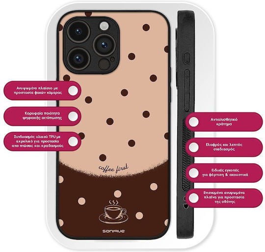Калъф Sonique Delulu Polka Era Series Xiaomi Poco F6 5g Кафяв First