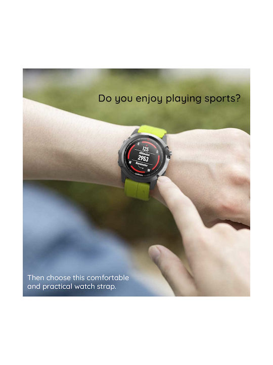 Techsuit Watchband Quickfit 26mm W060 Garmin Fenix 3/3 Hr 5x 5x Plus 6x 6x Pro 7x 7x Pro Solar Red