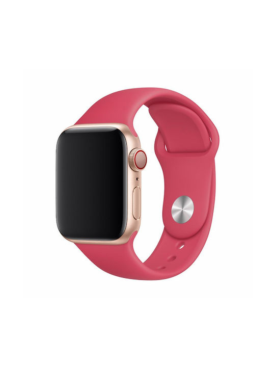 Devia Deluxe Series Sport Armband Silikon mit Pin Rot (Apple Watch 49 mm, 46 mm, 45 mm, 44 mm (Apple))
