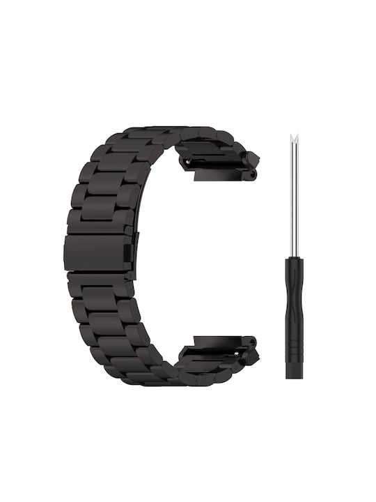 Λουράκι Ανοξείδωτο Ατσάλι Μαύρο (Amazfit T-Rex 2)