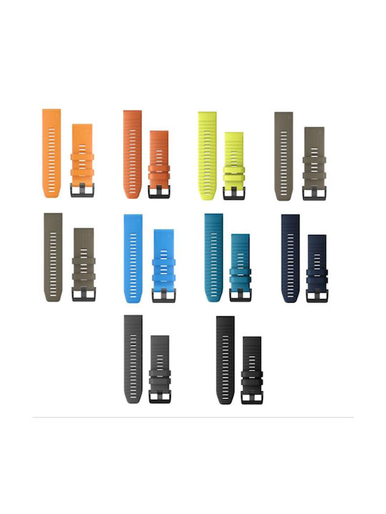 Garmin Strap Silicone Dark Sandstone (Fenix 3 / 5X / 5X Plus / 6X / 6X Pro / 7X / 7X Pro / 8 (51mm))