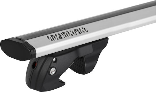 Menabo Car Roof Bars Aluminum Jackson XL Silver 135 Cm Silver Color Ford Escape III C520 5 Doors 2013>2019 Raised Rails Parallel Bars Set 2 Pieces 11290/mb