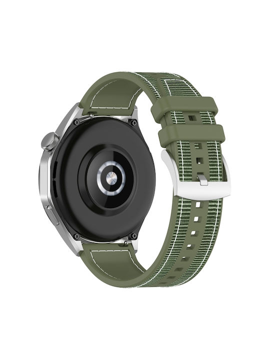 Strap Silicone Green (Galaxy Watch4/5/6/7/FE/4 Classic/6 Classic/5 ProGarmin Venu 2 PlusAmazfit GTS 4Haylou LS02)