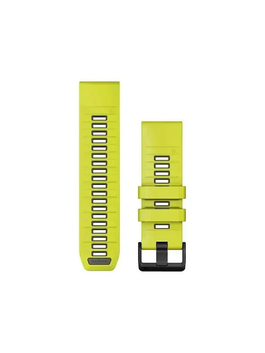 Garmin Quickfit 26 Amp Yellow Graphite Silicone Wearable Strap
