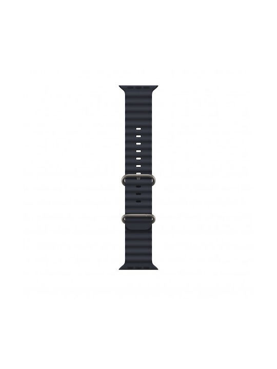 Smartwatch-Armband Thd Ocean Modell Kompatibel mit Apple Watch Ultra2 49 mm Apple Watch 45 mm Serie 9 Apple Watch SE 44 mm Universalgröße Schwarz