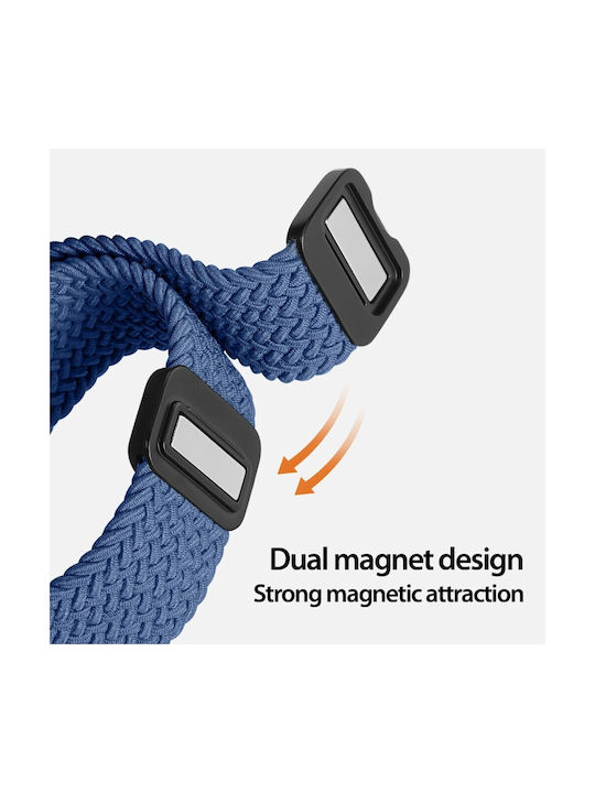 Dux Ducis Mixture Λουράκι Υφασμάτινο Μπλε (Apple Watch 38/40/41mm)