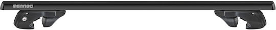 Menabo Car Roof Bars Aluminum for Audi A6 Allroad 5D 2006>2011 Set with Roof Rack Legs Black
