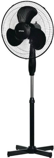 Hausberg Ανεμιστήρας Ορθοστάτης 55W Διαμέτρου 40.64cm Μαύρος