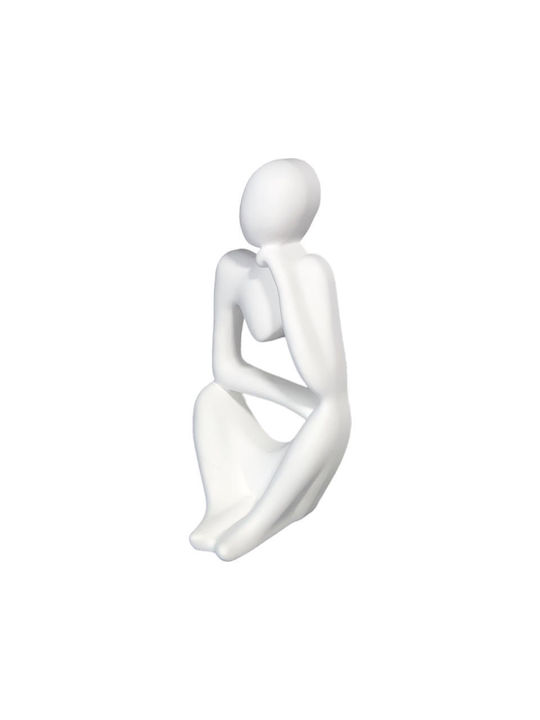 Statuetă Ceramică Modernă Gânditoare 12.7x6x4.7cm