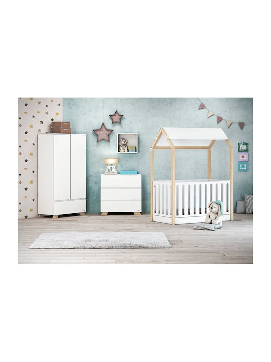 La Maison Baby Dresser with 3 Drawers Ecru 94x50x88cm