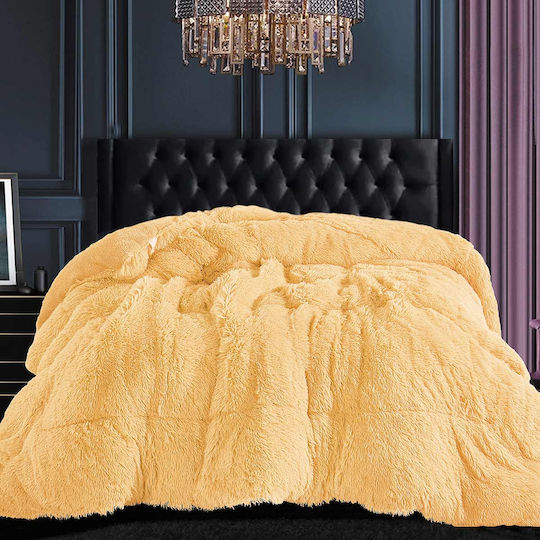 Silk Fashion Duvet Cover Single 170x220cm Beige 350 GSMGsm