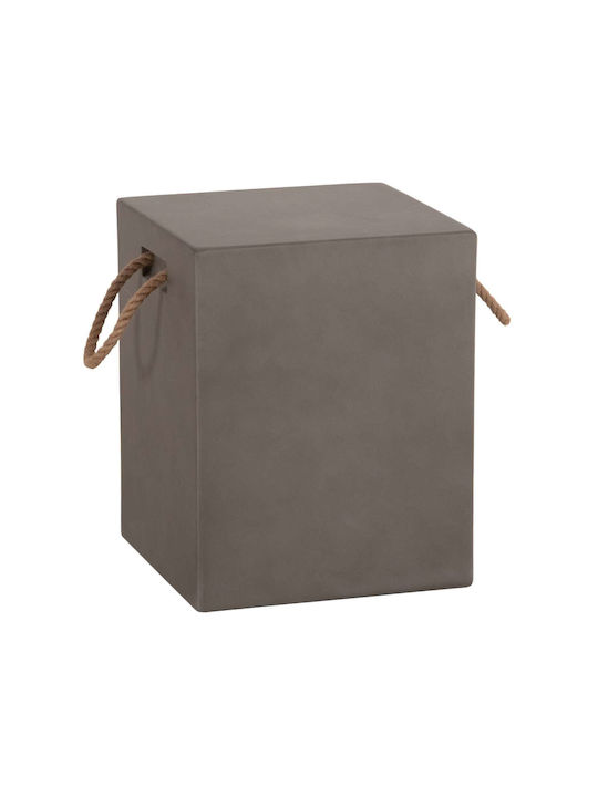 Scaun De Exterior Cub Din Beton Gri