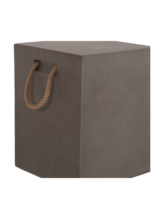 HomeMarkt Außenbereich-Hocker aus Beton Zak Graue 36x36x43cm