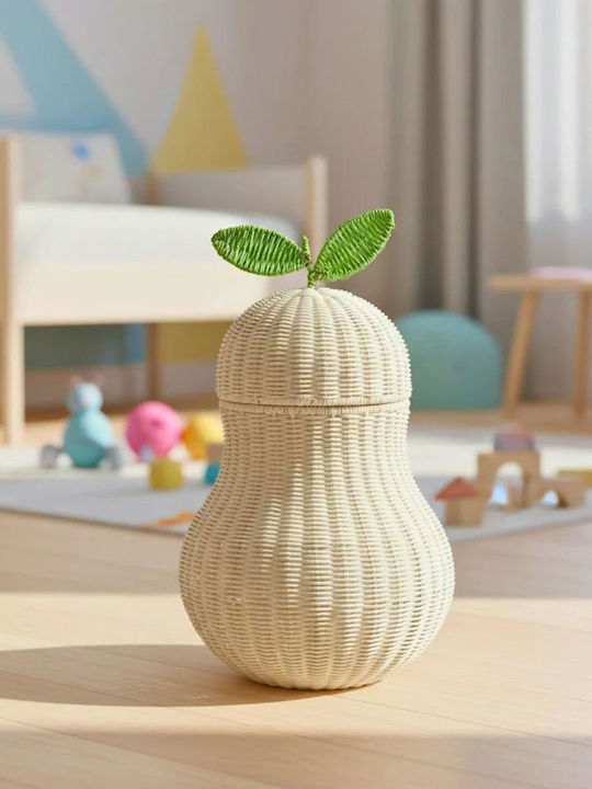 Polihome Pear Storage Basket Rattan 22x22x32cm