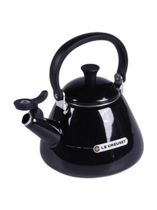 Le Creuset Kettle Stainless Steel Black 1600ml