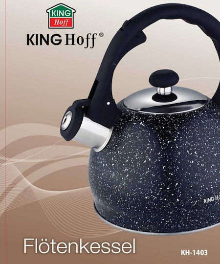KING Hoff Ceainic Inox Negru 2000ml