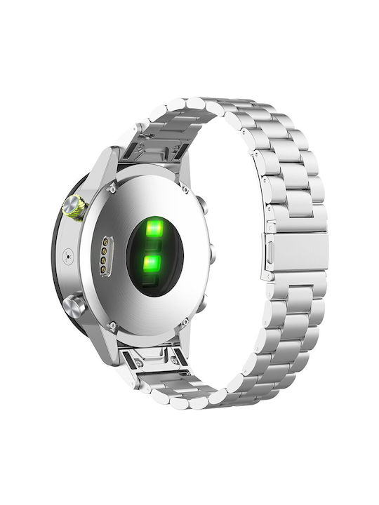 Techsuit Кайшка Неръждаема Стомана Сребрист За Garmin Instinct