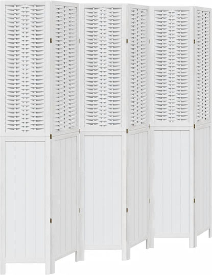 vidaXL Decorative Room Divider Wooden with 6 Panels 210x220cm