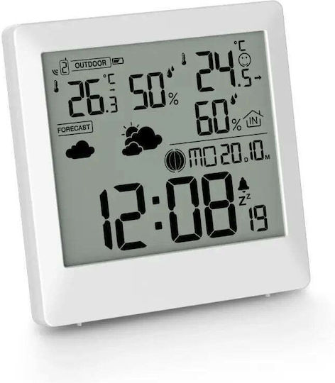 HAMA 00222238 Drahtlos Wetterstation Digital Tischplatte Weiß