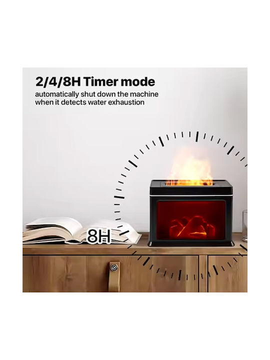 Humidifier Aromatherapy Ultrasonic Device 3D Fireplace Flame 300 ml 6W KP-6007