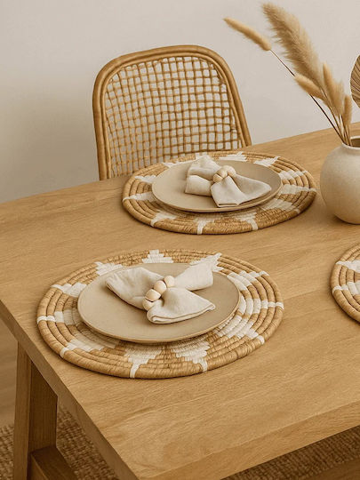 Polihome Denil Seturi De Masă Rattan 35x35cm 4 Bucăți
