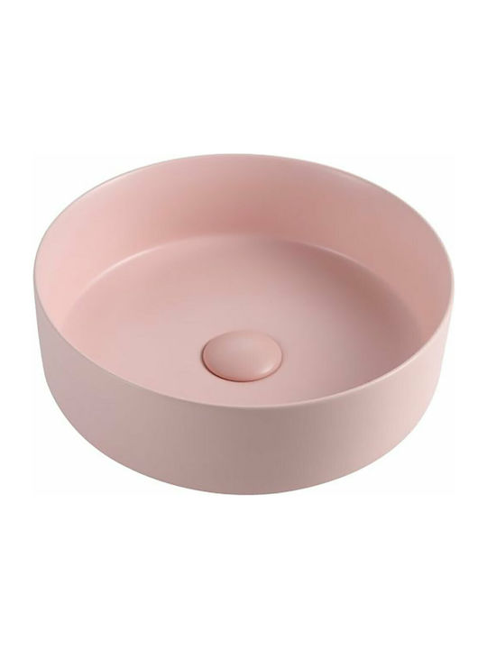 Piccadilly GA-4016B Countertop Sink Porcelain 36x36x12cm Pink