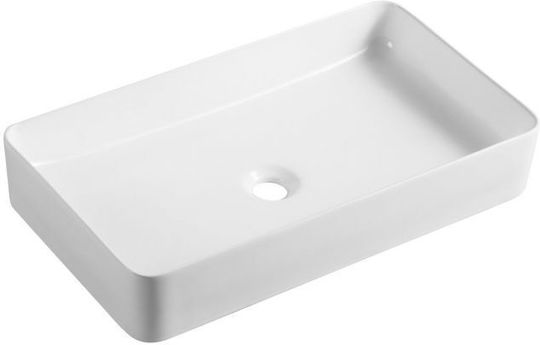 Piccadilly Aufsatzwaschbecken Porzellan 60x34cm White