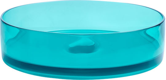 Beliani Επικαθήμενος Νιπτήρας Πορσελάνης 36x36cm Turquoise Beliani Επικαθήμενος Νιπτήρας Πορσελάνης 36x36cm Turquoise