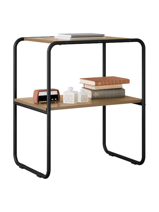 Konsolentisch aus Holz & Metall Eiche M80xB42,5xH70cm
