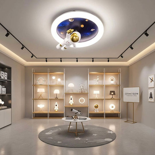 Alista Home Μονόφωτο Παιδικό Φωτιστικό Πλαφονιέρα από Μέταλλο 51W με Υποδοχή E27 Λευκή
