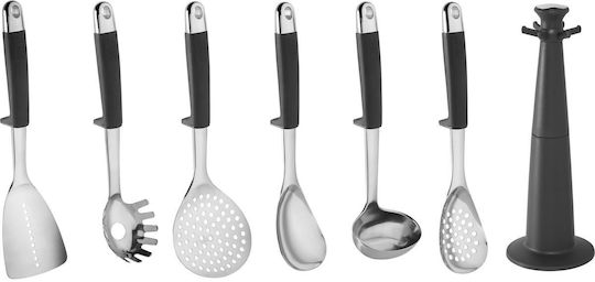 Joseph Joseph Inox Cooking Utensil Set with Base Gray 7pcs