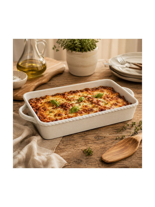 HFA Rectangular Vas de Gătit Rezistent la Căldură Ceramică 44.3x26.2x7cm 1buc