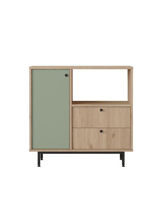 Glasgow Επιδαπέδιο Ντουλάπι Φυσικό/φυστικί 88x35.5x85εκ.