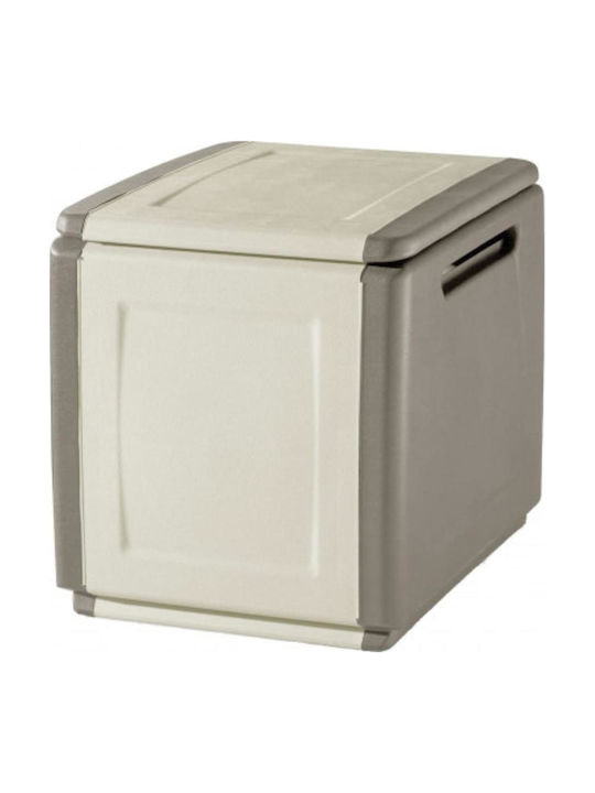 ArtPlast Außenlagerbox Cube Kunststoff 120Es Beige L54xB53xH57cm