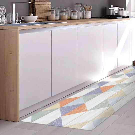 Ango Kitchen Mat Runner Waterproof with Anti-slip Underlay Multicolour 50x180εκ.