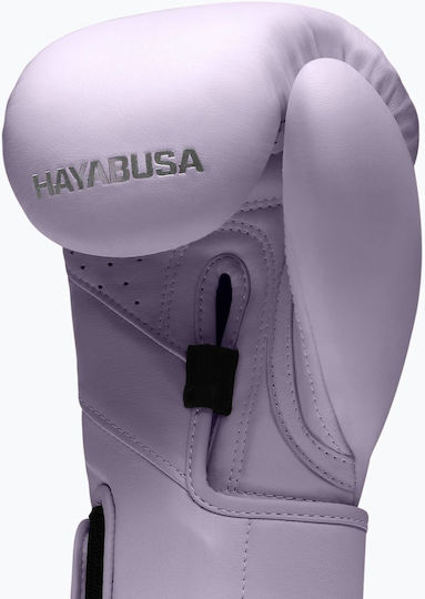 Hayabusa Mănuși de box din piele pentru competiție Violet