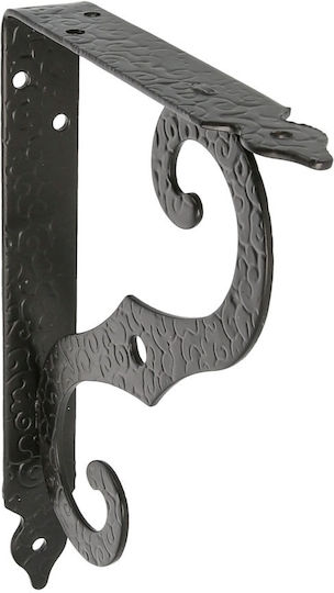 Amig Metallic Corner Shelf Whistling Black 250x190mm 27730