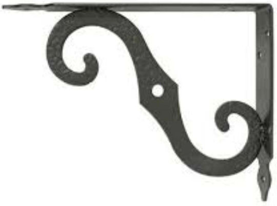 Amig Metallic Corner Shelf Whistling Black 250x190mm 27730