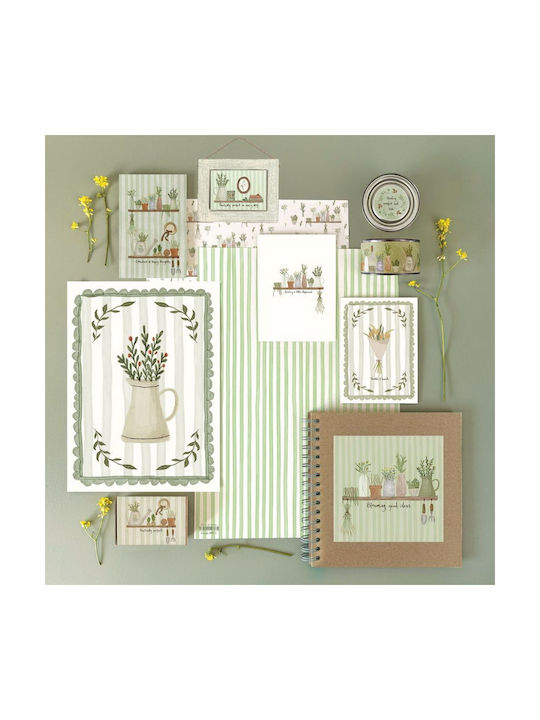 Synchronia Hanging Handmade Wall Decor Made of Wood 9.5cm Happiness