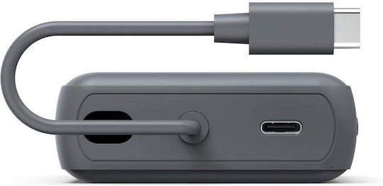 HAMA Travel Power Bank 10000mAh 15W with USB-C Port Gray