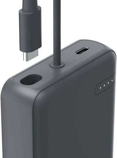 HAMA Travel Power Bank 10000mAh 15W with USB-C Port Gray
