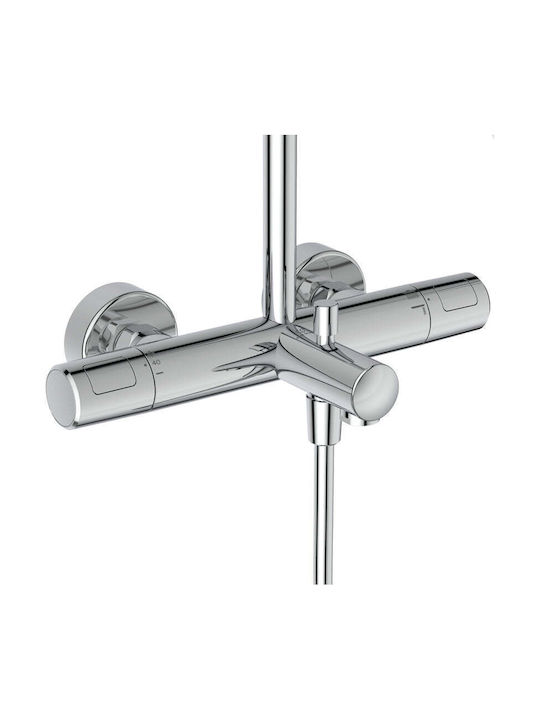Ideal Standard Duschsäule mit Wannenbatterie Silber