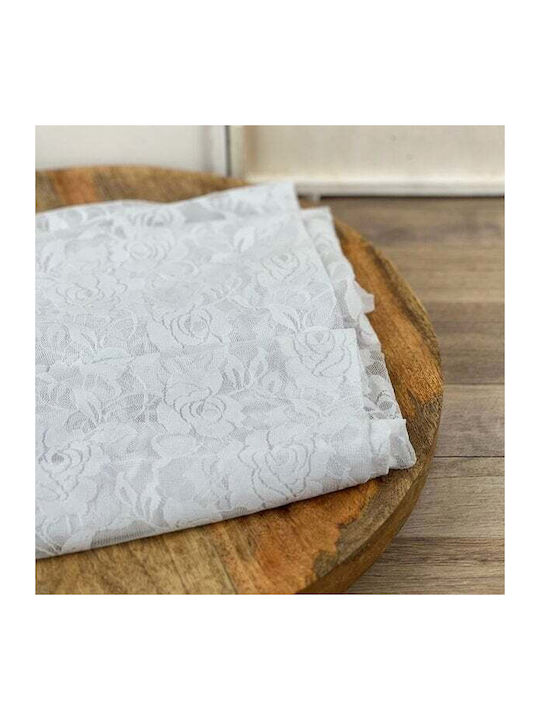 ED Collection Ύφασμα Διακόσμησης 150x300εκ. Λευκό