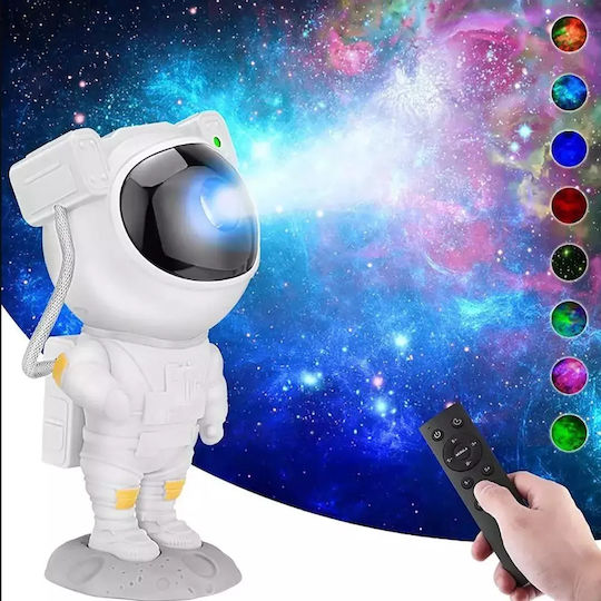 ACP Led Rotating Kids Decorative Lamp with Color Changes White 22.8x12x22.8εκ.