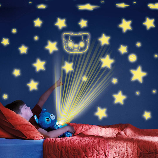 LED Детско Осветително Тяло Проектор Starry Teddy с Проекция на Звезди Синьо 30x16см LED Детско Осветително Тяло Проектор Starry Teddy с Проекция на Звезди Синьо 30x16см
