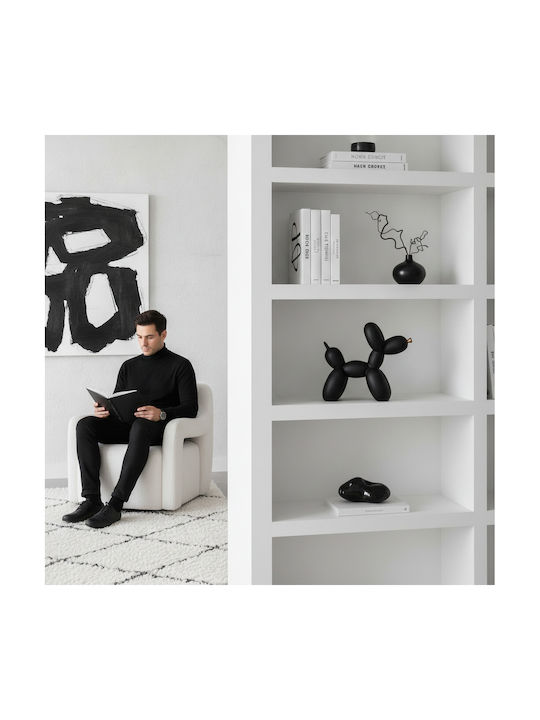 InTheBox Διακοσμητική Φιγούρα Πολυρητίνης Bison Noir 29x8.3x21cm