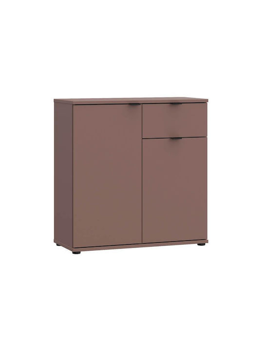 Συρταριέρα Κρεβατοκάμαρας Ξύλινη Terracotta 80x34x83εκ.