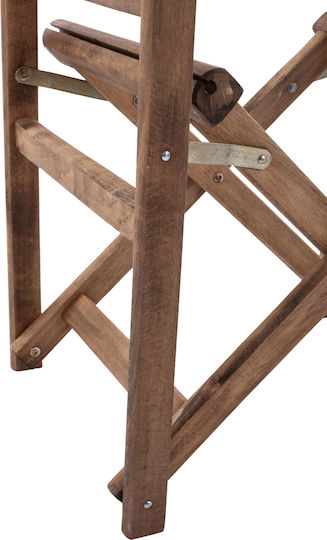 HomeMarkt Lemnos Rahmen Für Stuhl Für Regisseur Hölzernes 57x54x88,5cm Braun