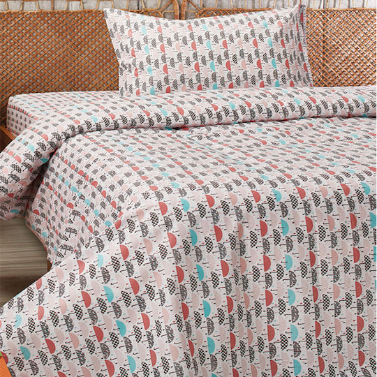 Whitegg Sheet Set Single Cotton 160x260cm 3pcs